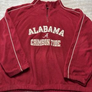 Rare Alabama‎ Crimson Tide Fleece 1/4 Pullover Mens Large